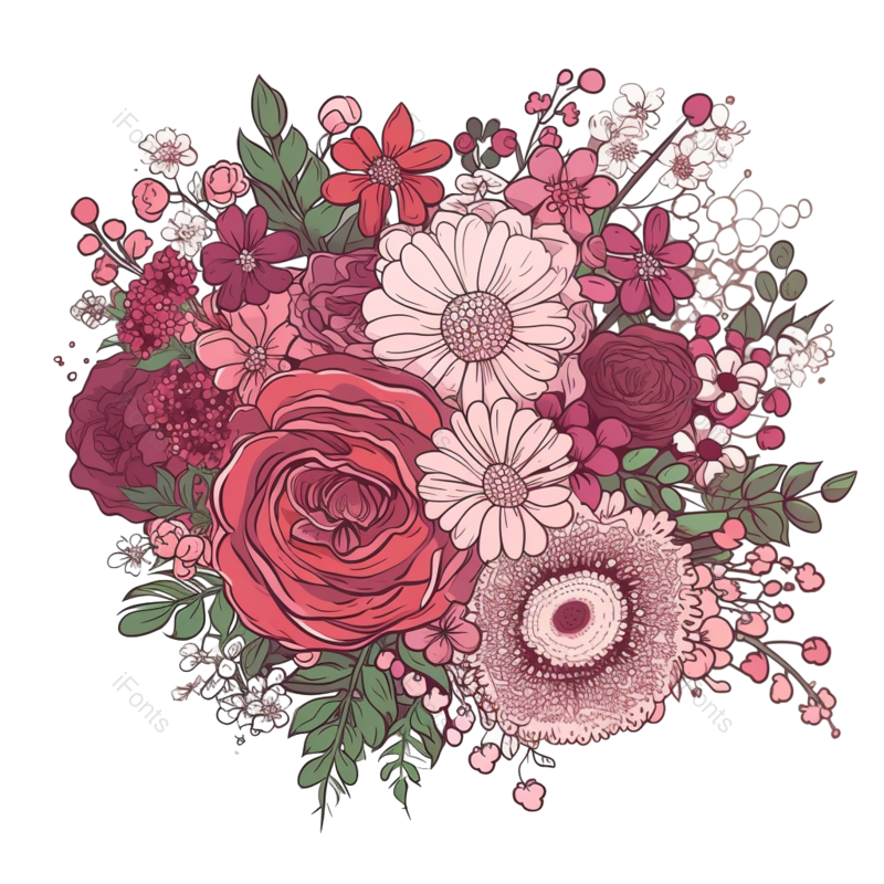 叶子图片,节日元素,复古PNG,母亲节免抠素材